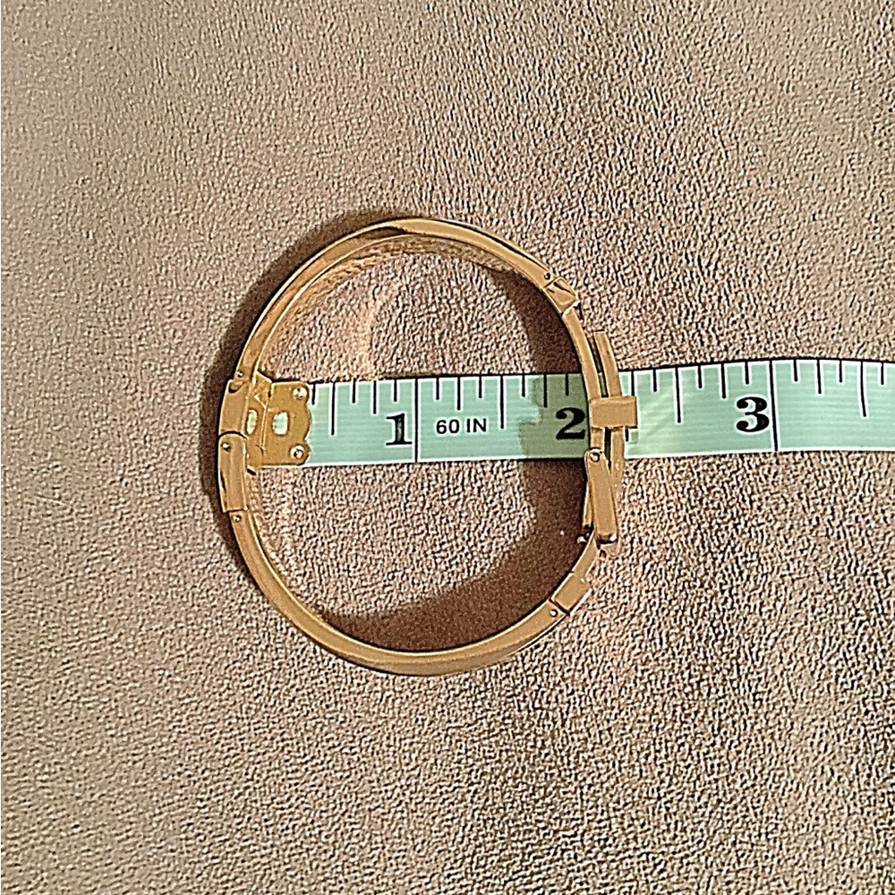 Michael Kors Heritage Buckle Hinged Bangle - Picture 11 of 11